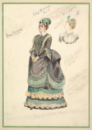 Costume Design for ‘Miss Merriam’ Act I by Percy Anderson