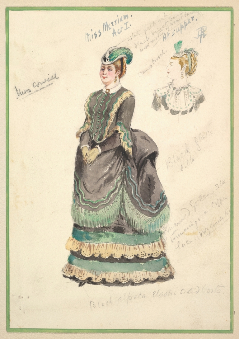 Costume Design for ‘Miss Merriam’ Act I by Percy Anderson