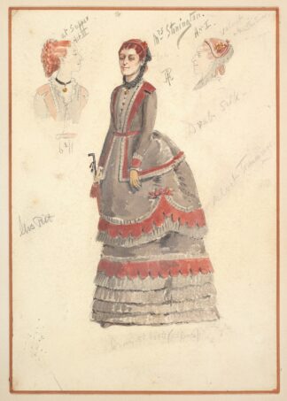 Costume Designs for ‘Mrs. Stonington’ for Act I and Act III by Percy Anderson