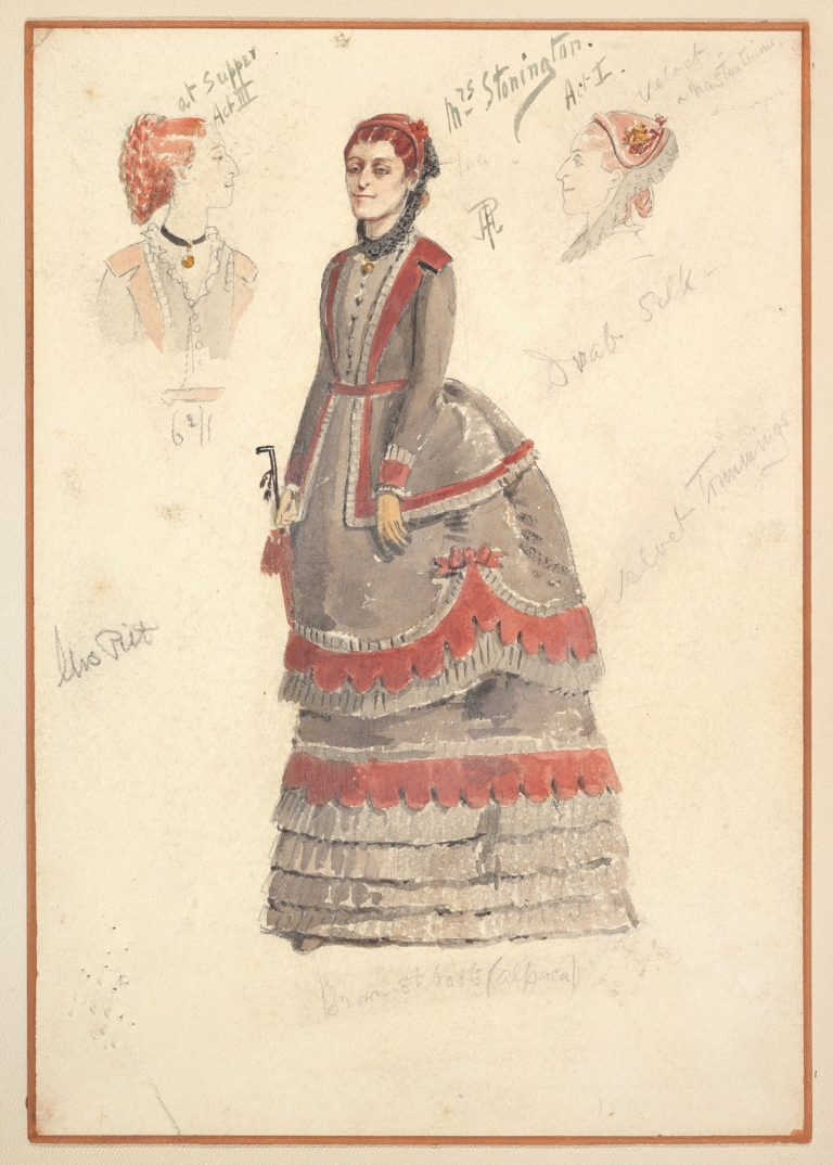 Costume Designs for ‘Mrs. Stonington’ for Act I and Act III by Percy Anderson