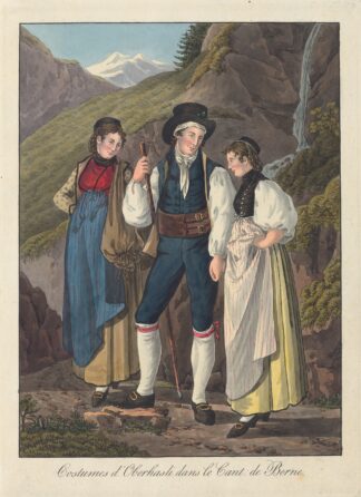 Costumes d’Oberhasli dans le Cant. de Berne by Joseph Reinhart