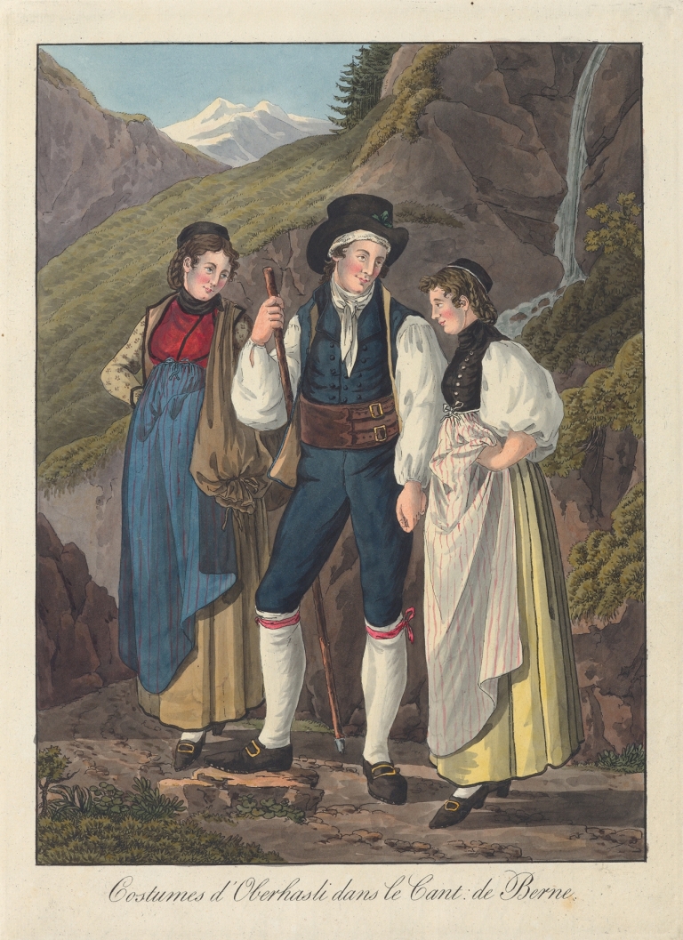 Costumes d’Oberhasli dans le Cant. de Berne by Joseph Reinhart