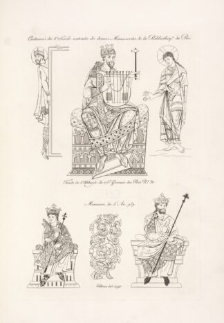 Costumes du Xe. siècle extraits de divers manuscrits de la bibliothèque du roi. by Nicolas Xavier Willemin