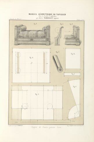 Coupes de courte-pointes lisses. by Jules Verdellet