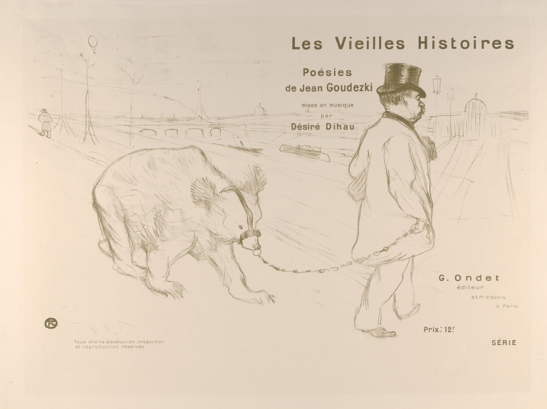 Cover Design for ‘Les Vieilles Histoires’ by Henri de Toulouse-Lautrec