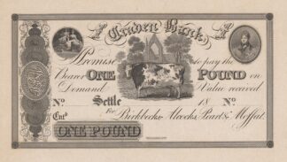 Craven Bank one pound note by Perkins & Heath