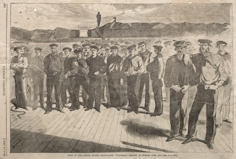 Crew of the United States Steam-Sloop ‘Colorado,’ Shipped at Boston, June 1861 by Winslow Homer