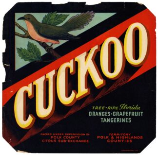 Cuckoo Brand Citrus Label by Anonymous
