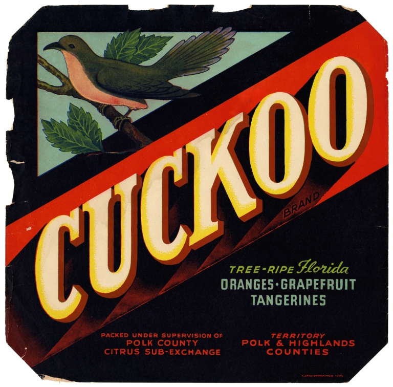 Cuckoo Brand Citrus Label by Anonymous