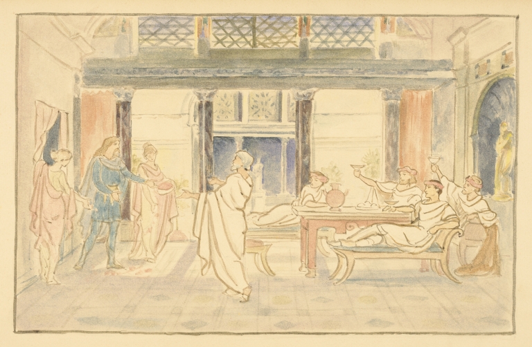 Cymbeline; Act I, Scene IV by Walford Graham Robertson