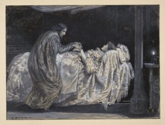 Cymbeline, act II, scene II’ .O, sleep thou ape of death, lie dull upon her!’ by Samuel Begg
