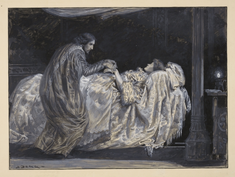 Cymbeline, act II, scene II’ .O, sleep thou ape of death, lie dull upon her!’ by Samuel Begg