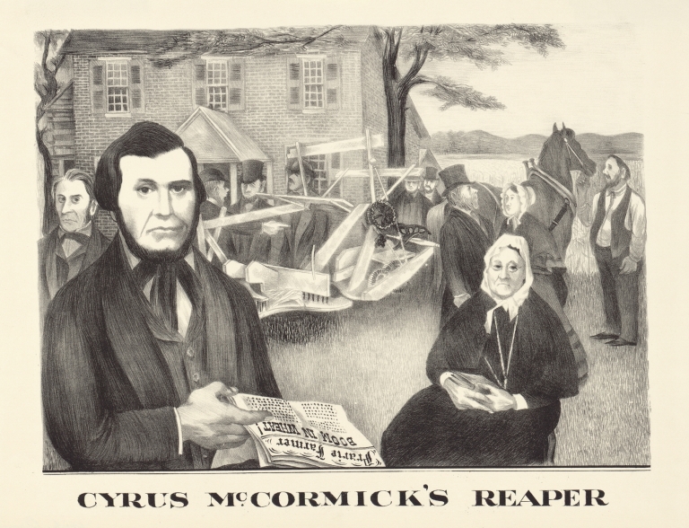Cyrus McCormick’s reaper by Bernarda Bryson