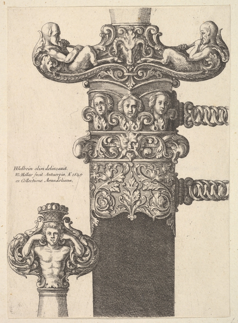 Dagger and scabbard by Wenceslaus Hollar