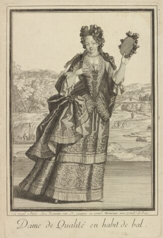 Dame de qualité en habit de bal by Jean Bérain