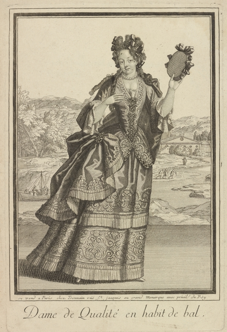 Dame de qualité en habit de bal by Jean Bérain
