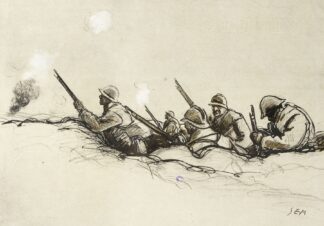 Dans la tranchée by Georges Goursat (Sem)