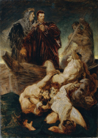 Dante and Virgil in the inferno by Hans Makart