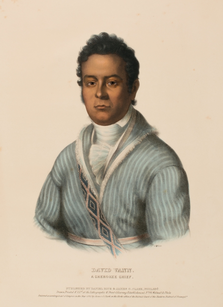 David Vann. A Cherokee Chief by Charles Bird King