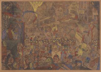 De intocht van Christus te Brussel by James Ensor