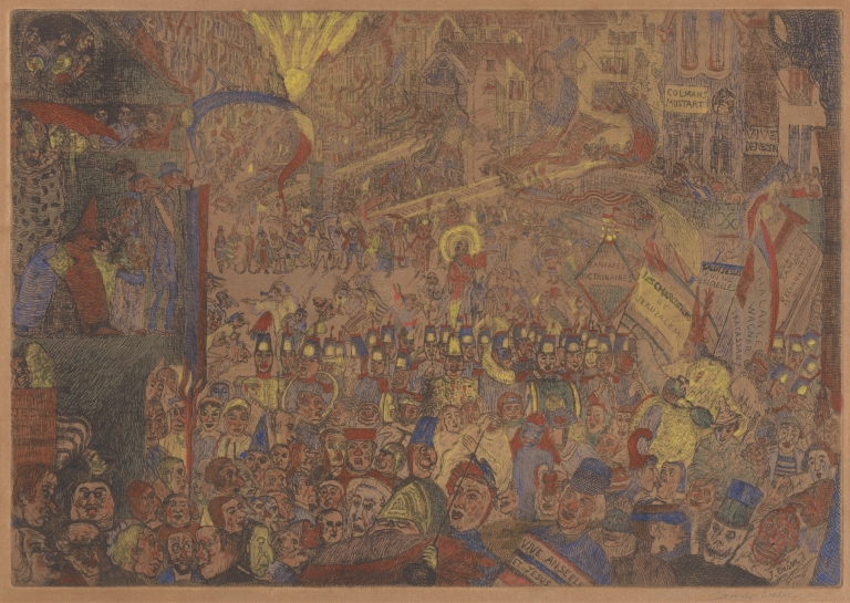 De intocht van Christus te Brussel by James Ensor