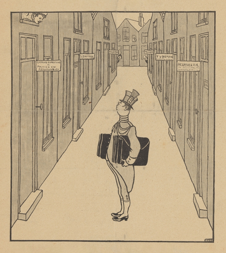 De Notenkraker, 23 februari 1907 ; In verlegenheid by Albert Hahn