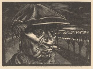 De oude visser by Arend Hendriks
