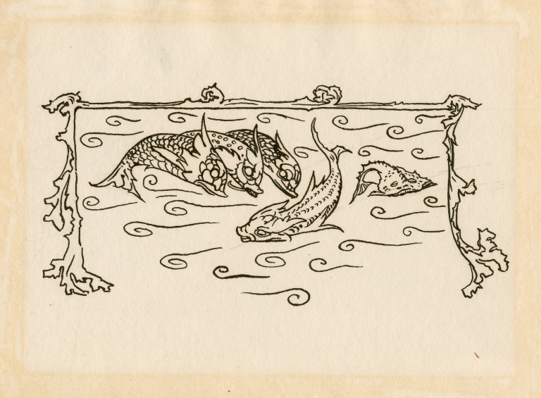 Decorative tail-piece to page 46 of Bell’s edition of The tempest by Robert Anning Bell