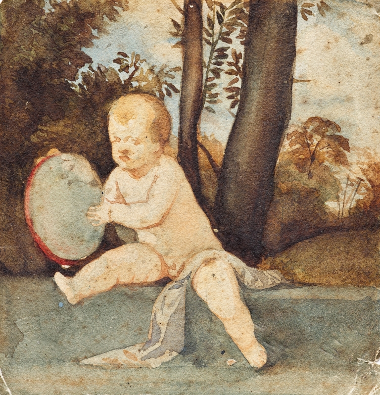 Der kleine Tambourinschläger by Franz von Matsch