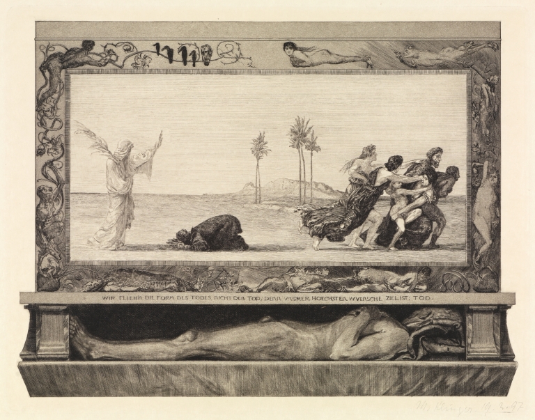 Der Tod als Heiland by Max Klinger