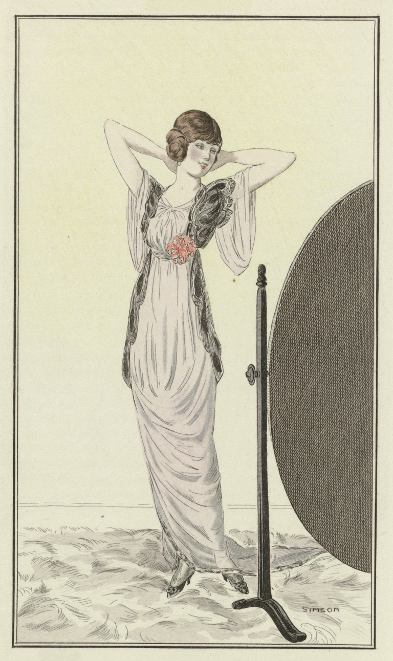 Deshabillé de Mousselin. by Fernand Siméon