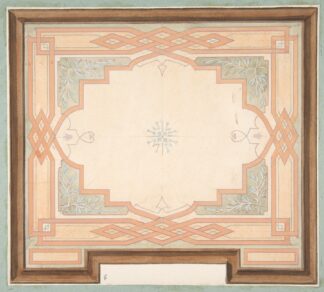 Design for a ceiling by Jules-Edmond-Charles Lachaise