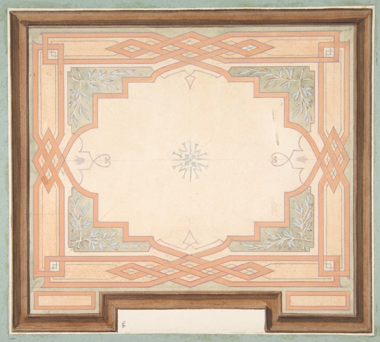 Design for a ceiling by Jules-Edmond-Charles Lachaise
