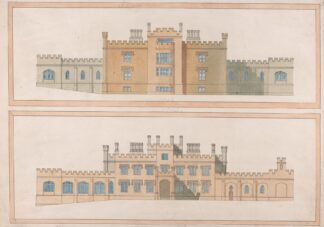 Design for a Tudoresque Country House by Joseph Michael Gandy
