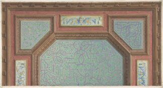 Design for Ceiling, Hôtel Hope by Jules-Edmond-Charles Lachaise