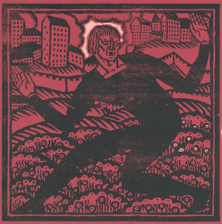 Design for fine art print, ‘The Mad Dancer’.] [Woodcut print by Winold Reiss