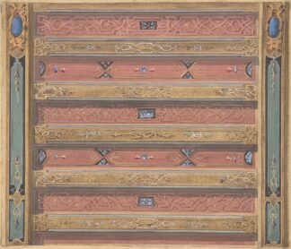 Design for Salon Ceiling, Château de Cangé by Jules-Edmond-Charles Lachaise