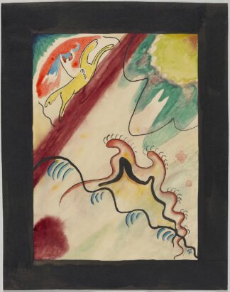 Design for the cover of the almanac ‘The Blue Rider’ VIIII by Wassily Kandinsky