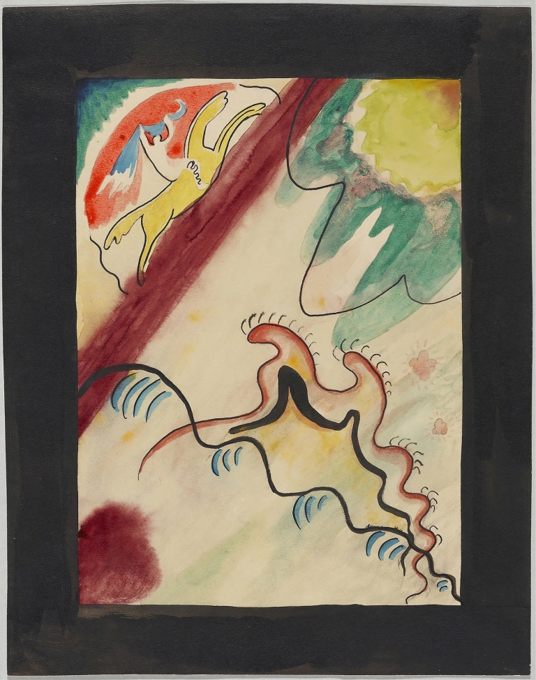 Design for the cover of the almanac ‘The Blue Rider’ VIIII by Wassily Kandinsky