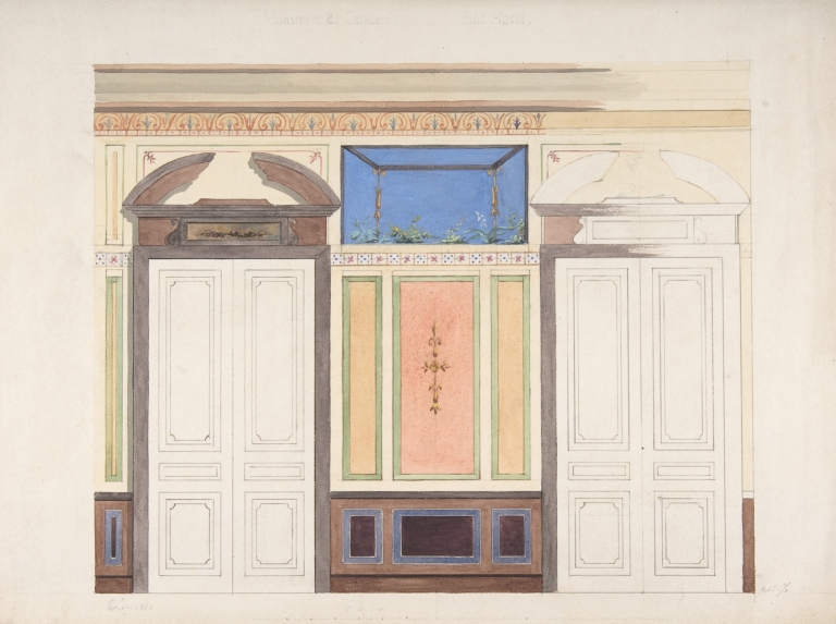 Design for Wall Elevation, Hôtel Candamo by Jules-Edmond-Charles Lachaise