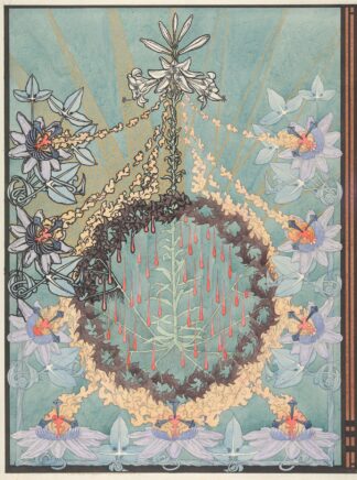 Designs for the Front and Back Cover of ‘L’Evangile de Notre Seigneur Jesus-Christ selon Saint Pierre’ by Carlos Schwabe