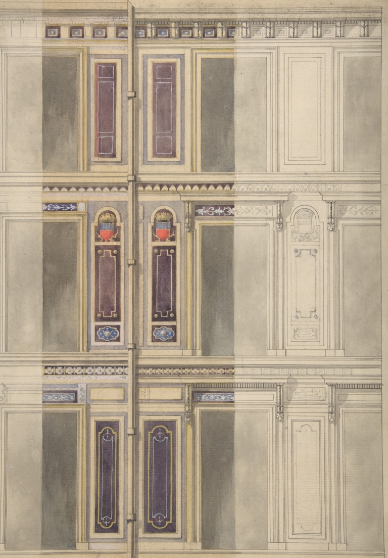 Designs for three windowed storeys by Jules-Edmond-Charles Lachaise