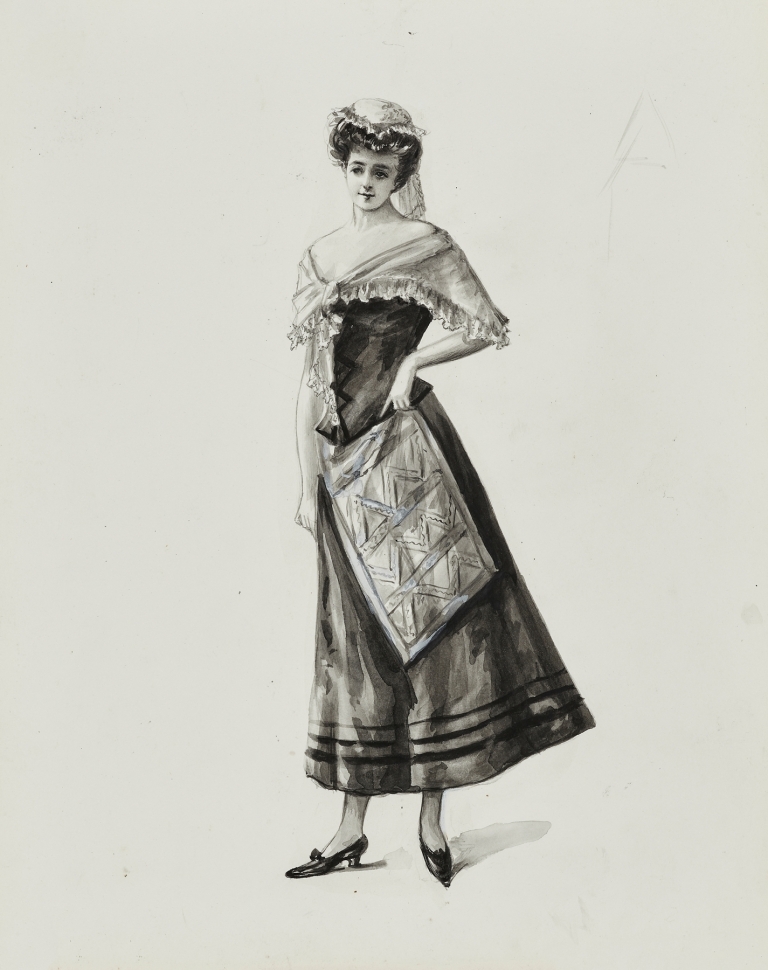 Dessin de costume by Cécile Kahn
