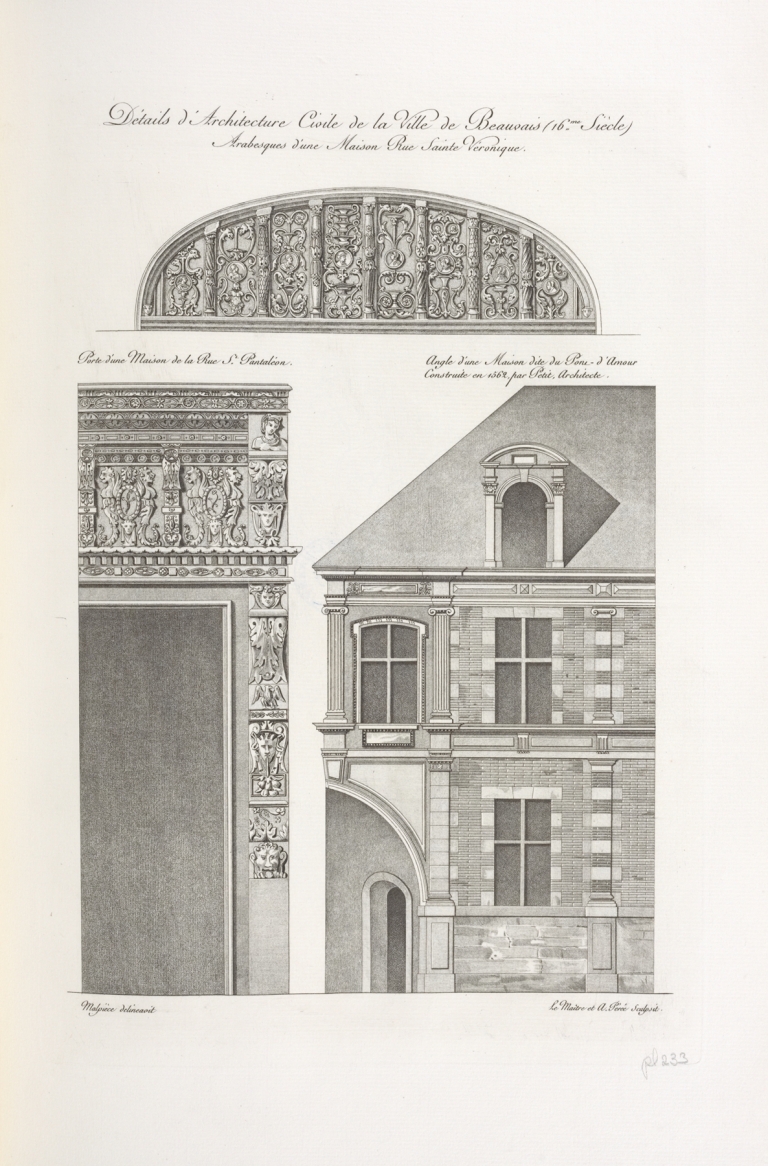Détails d’architecture civile de la ville de Beauvais by Nicolas Xavier Willemin