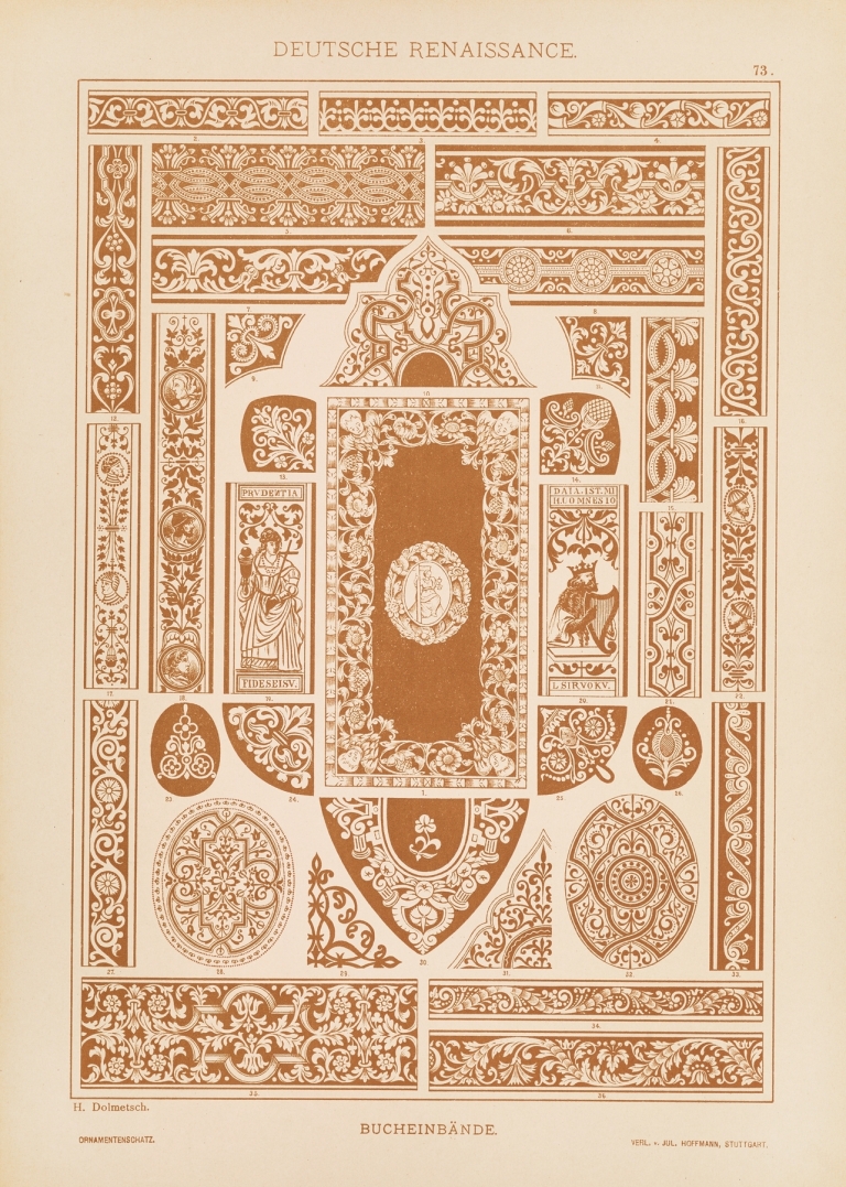 Deutsche Renaissance – Bucheinbande by Heinrich Dolmetsch