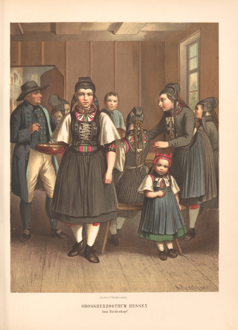 Deutsche Volkstrachten Pl.21 by Albert Kretschmer