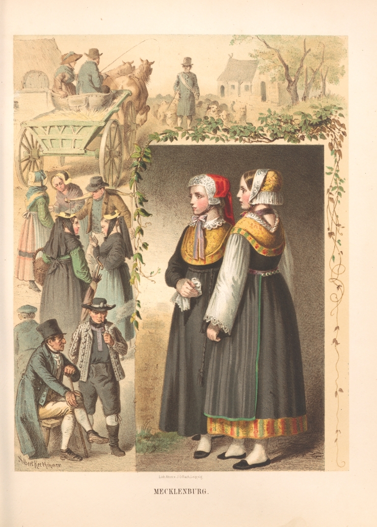 Deutsche Volkstrachten Pl.28 by Albert Kretschmer
