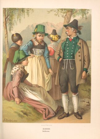 Deutsche Volkstrachten Pl.39 by Albert Kretschmer