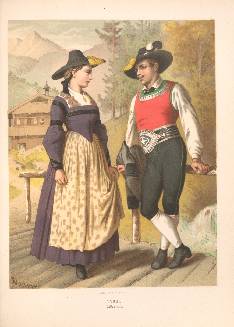 Deutsche Volkstrachten Pl.68 by Albert Kretschmer