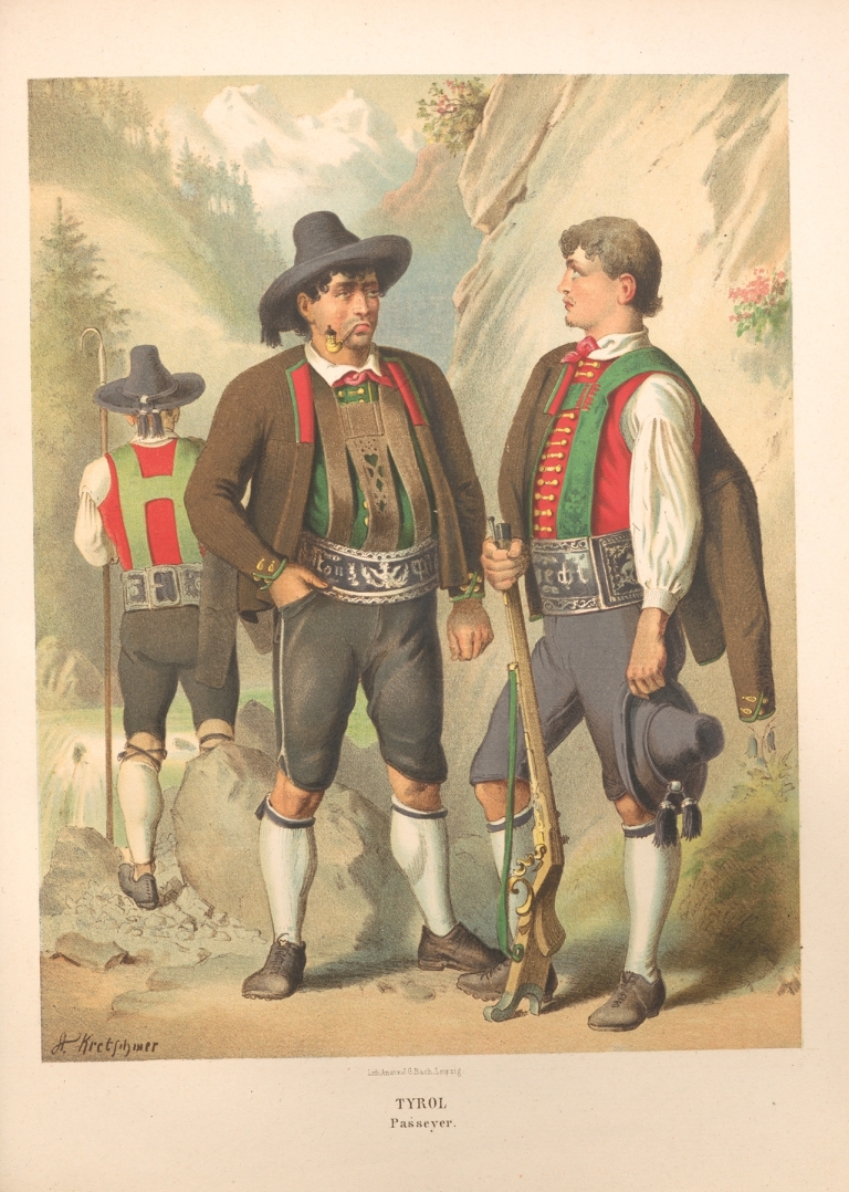 Deutsche Volkstrachten Pl.73 by Albert Kretschmer
